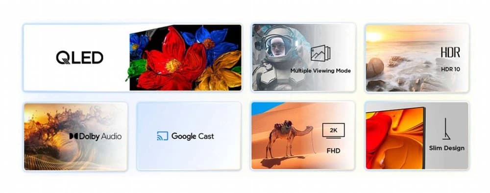 TCL 43S51K 43" | Full HD QLED Smart TV | Google TV | HDR10 | Zwart - foto 2