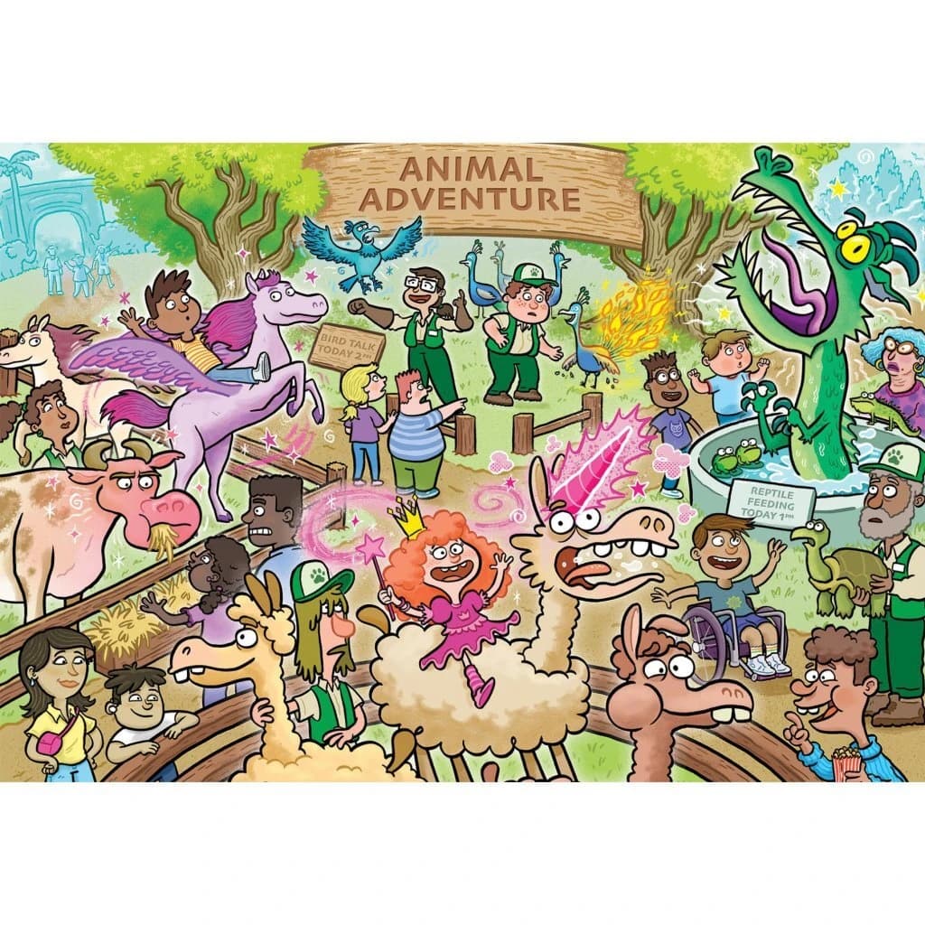 Jumbo Puzzel Wasgij Junior 3 Betoverde Beestenboel! 240 Stukjes - foto 2