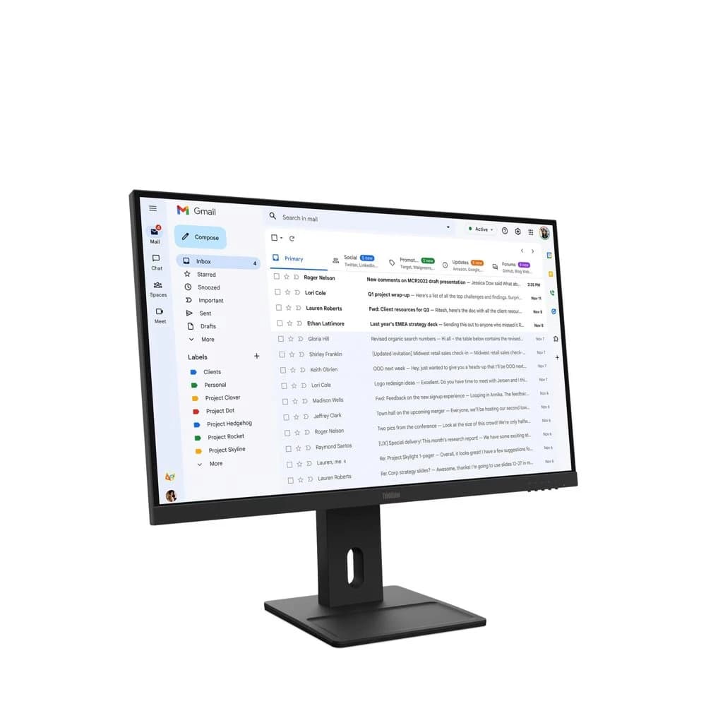 Lenovo ThinkVision E27-40 | 27" Full HD IPS | 100 Hz | HDMI & DisplayPort | Monitor - foto 2