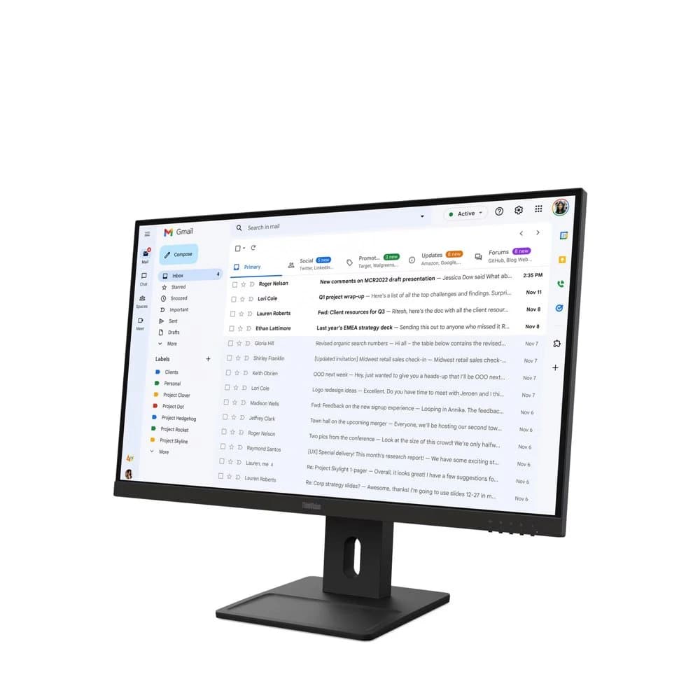 Lenovo ThinkVision E27-40 | 27" Full HD IPS | 100 Hz | HDMI & DisplayPort | Monitor - foto 3