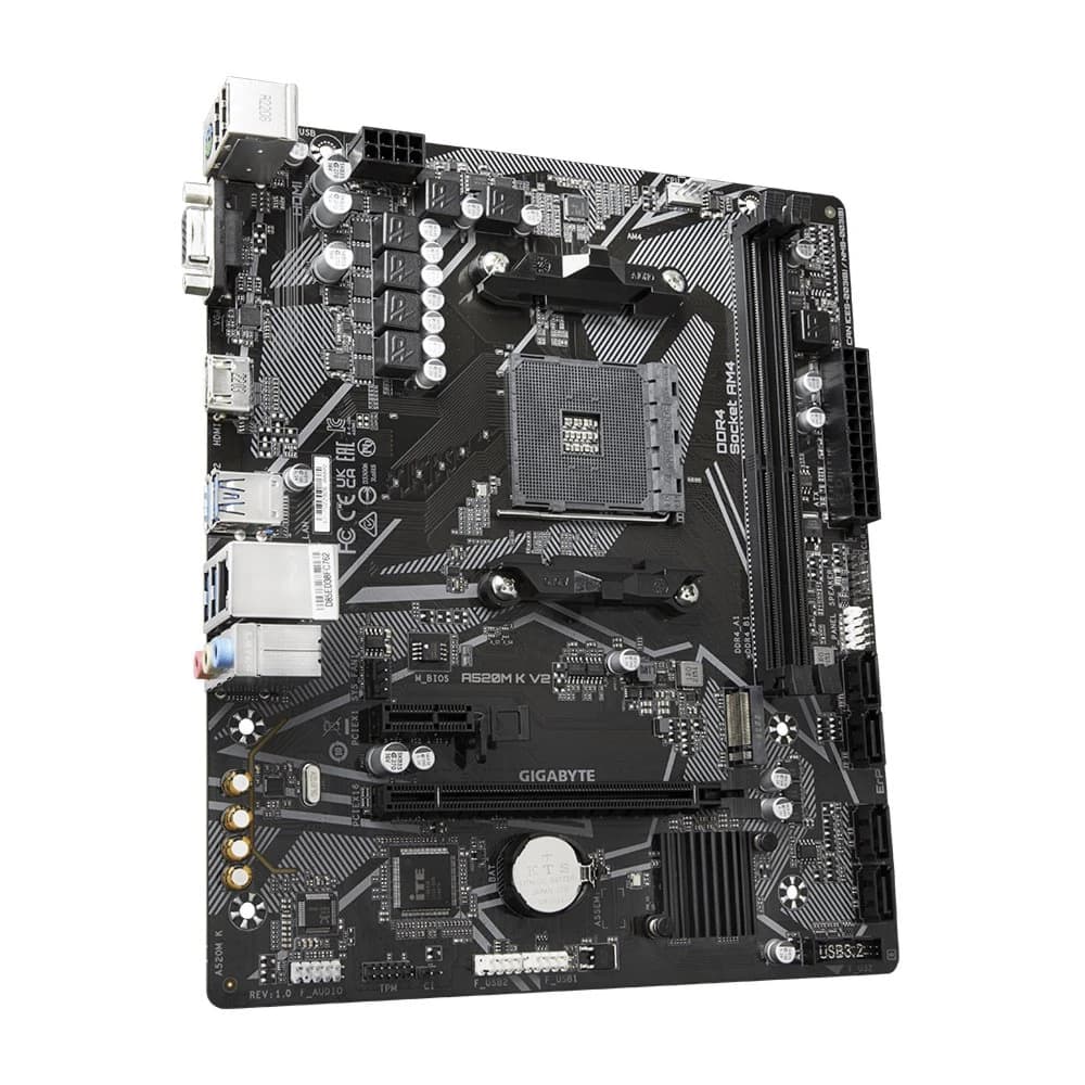 Gigabyte A520M-K V2 DDR4 slots