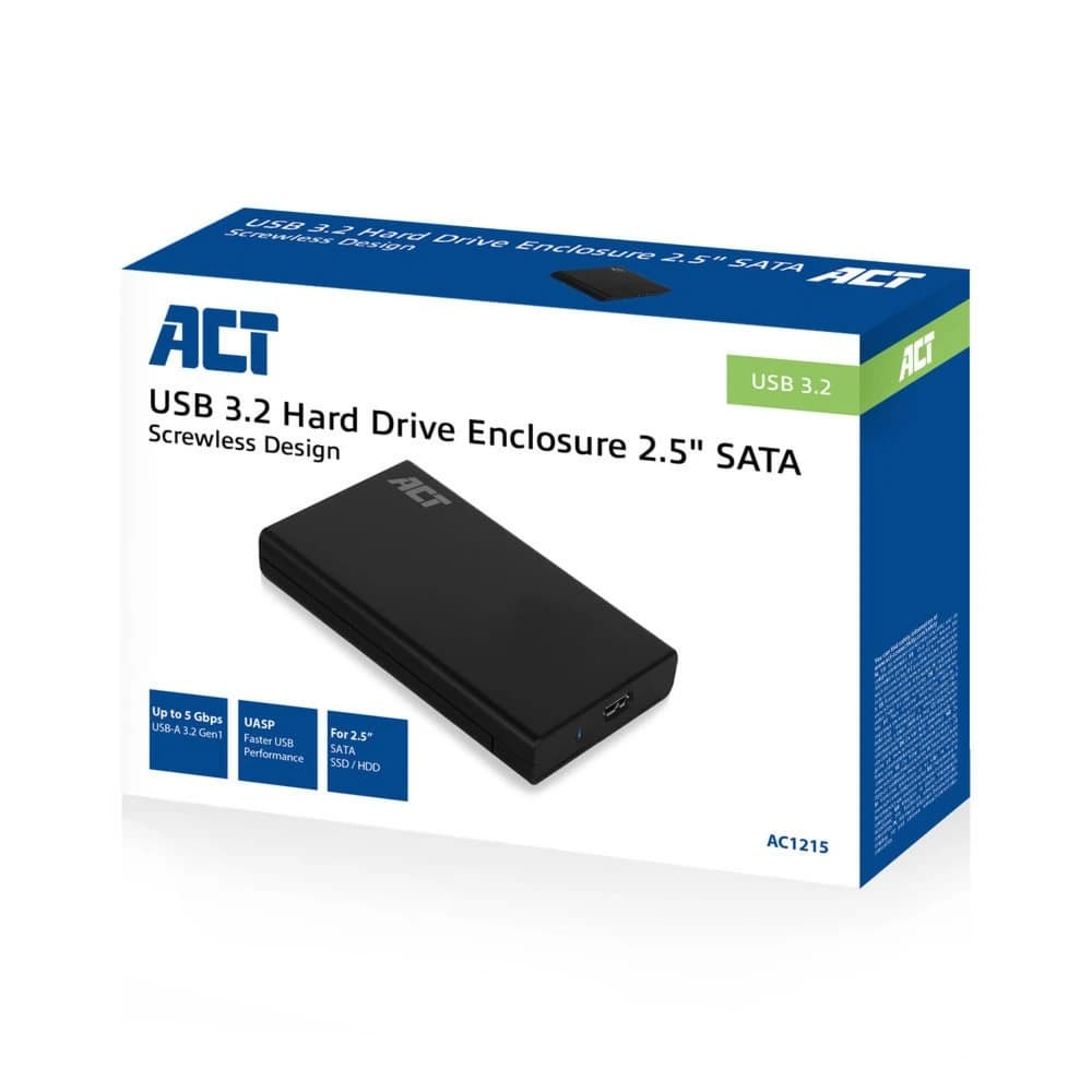 Open behuizing met SATA connector