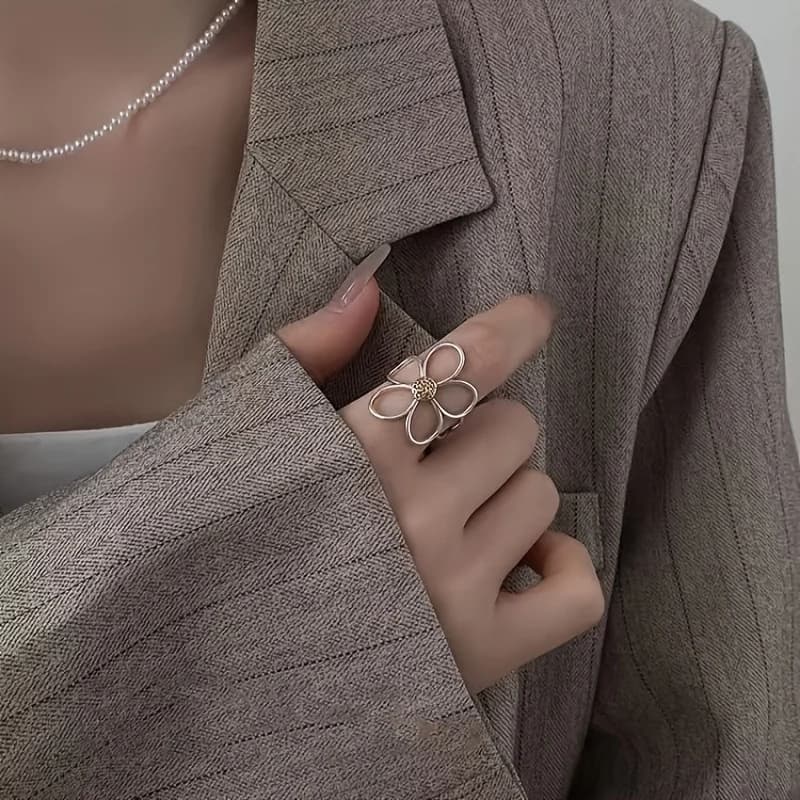 Open ring voor wijsvinger, minimalistisch design