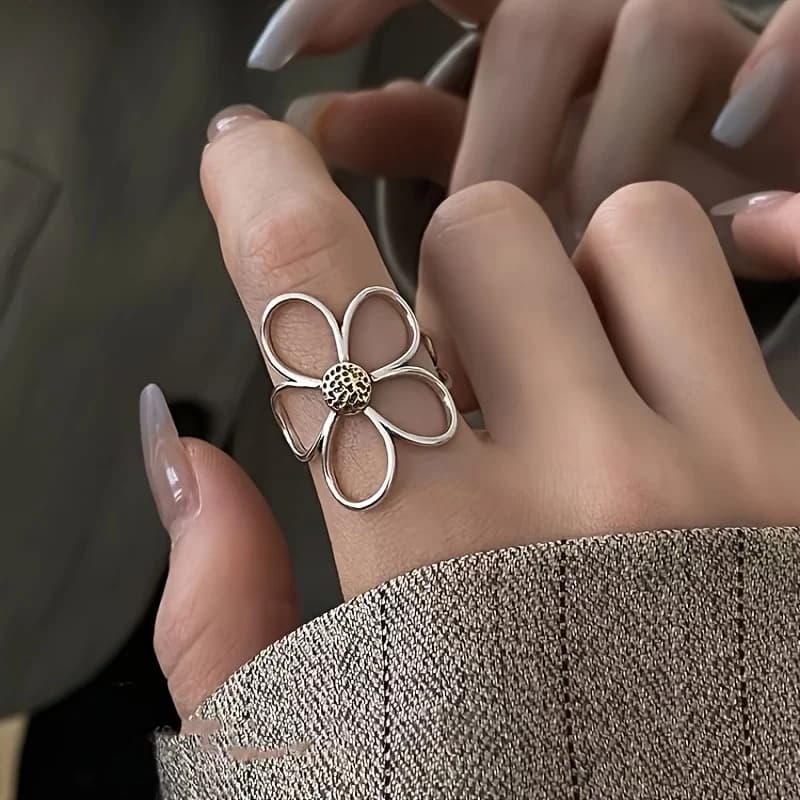 Minimalistische open ring voor dames - foto 4