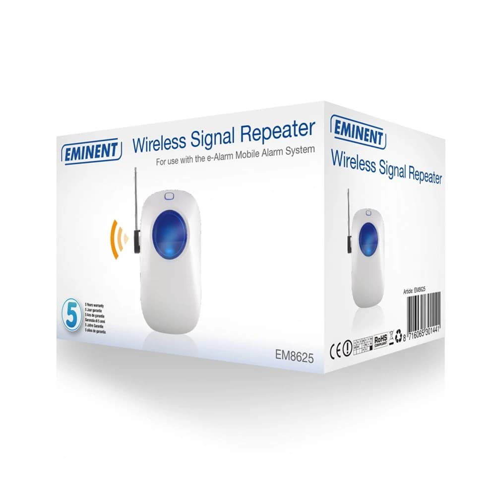 Eminent EM8625 repeater voor draadloos alarm