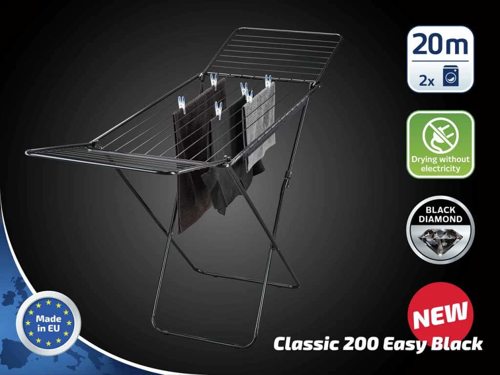 Leifheit 81696 Classic 200 Easy Droogrek Zwart - foto 4