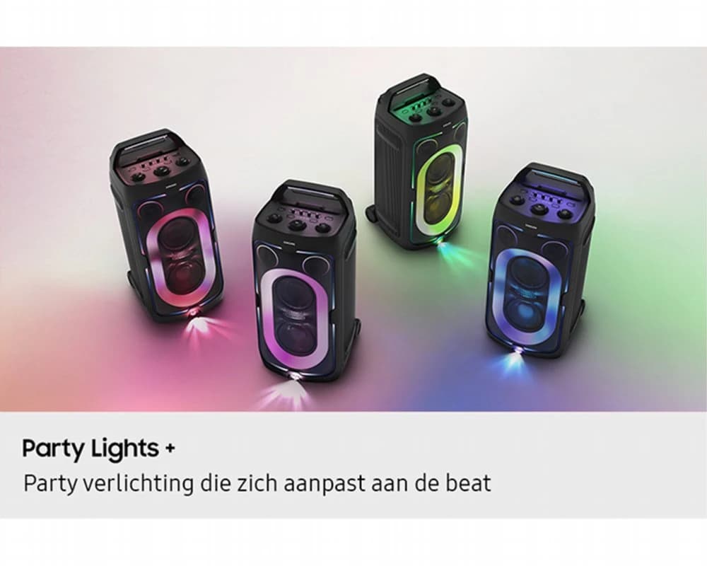 Samsung Sound Tower met meerdere speakers via Group Play