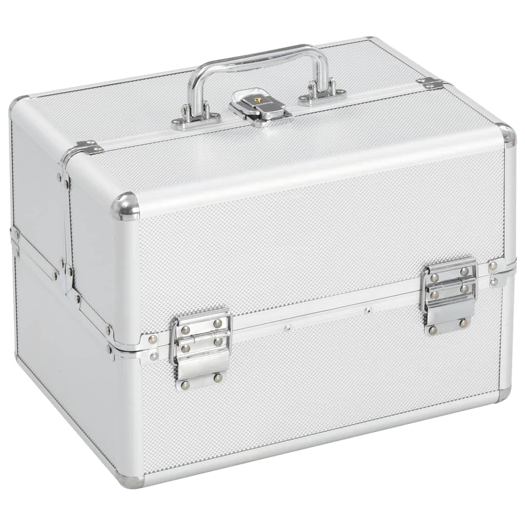 vidaXL Make-up koffer aluminium - foto 1