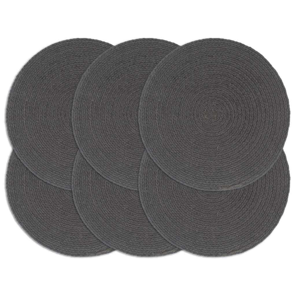 vidaXL Placemats rond jute - foto 1