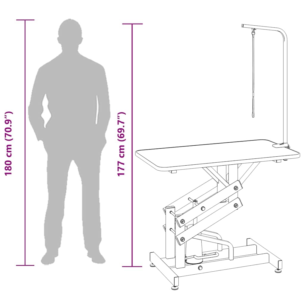 vidaXL Hydraulisch verstelbare trimtafel aanlijnoptie - foto 11