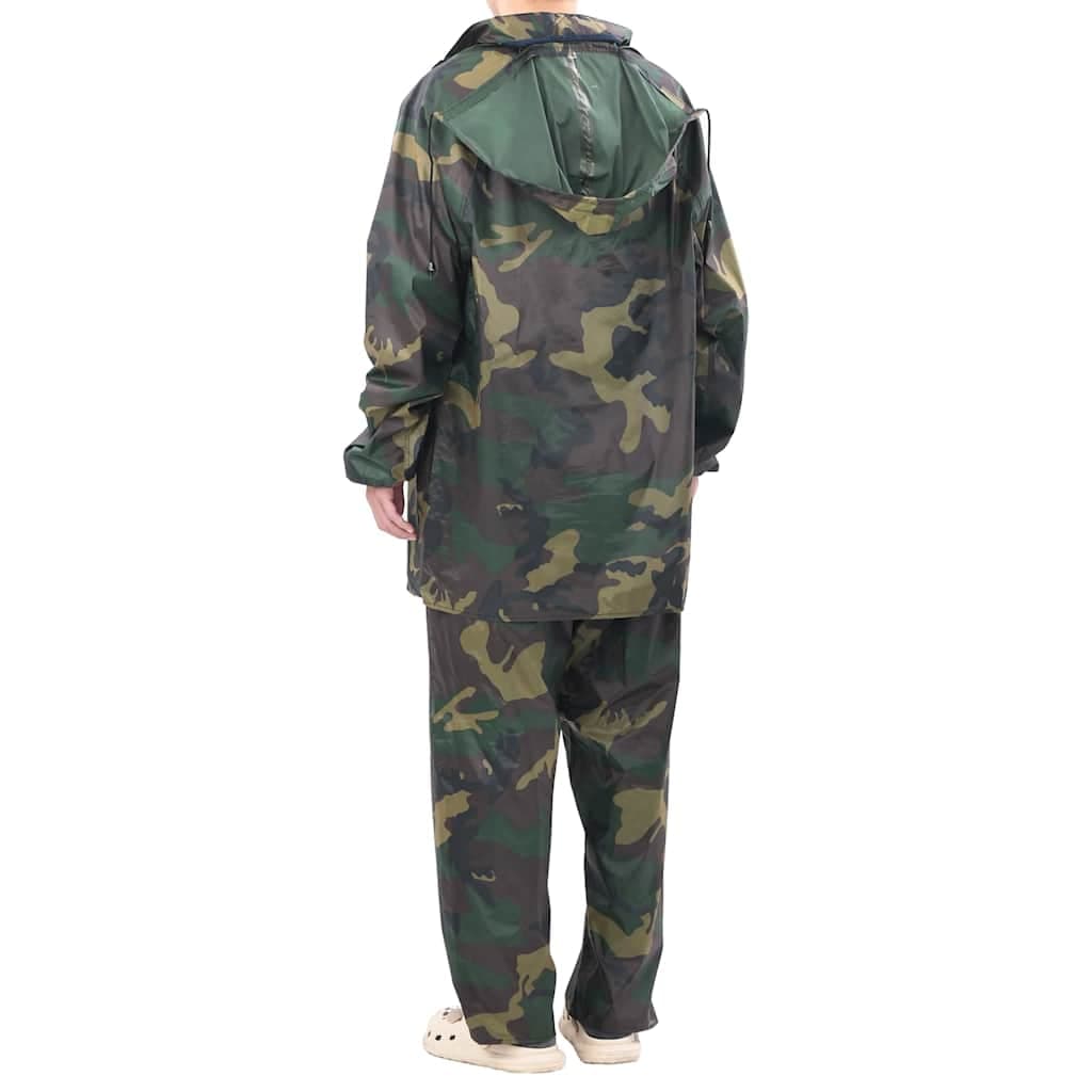 vidaXL Regenpak met capuchon (mannen / marineblauw / maat XL) - foto 6