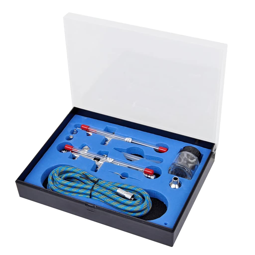 vidaXL Airbrush set 2 pistolen - foto 2