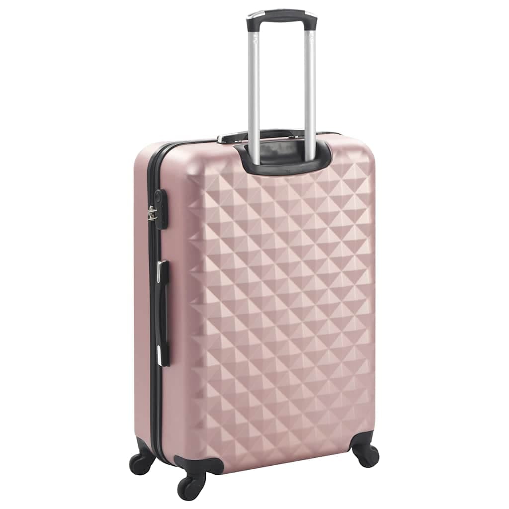 vidaXL 3-delige Harde kofferset ABS rosé - foto 4