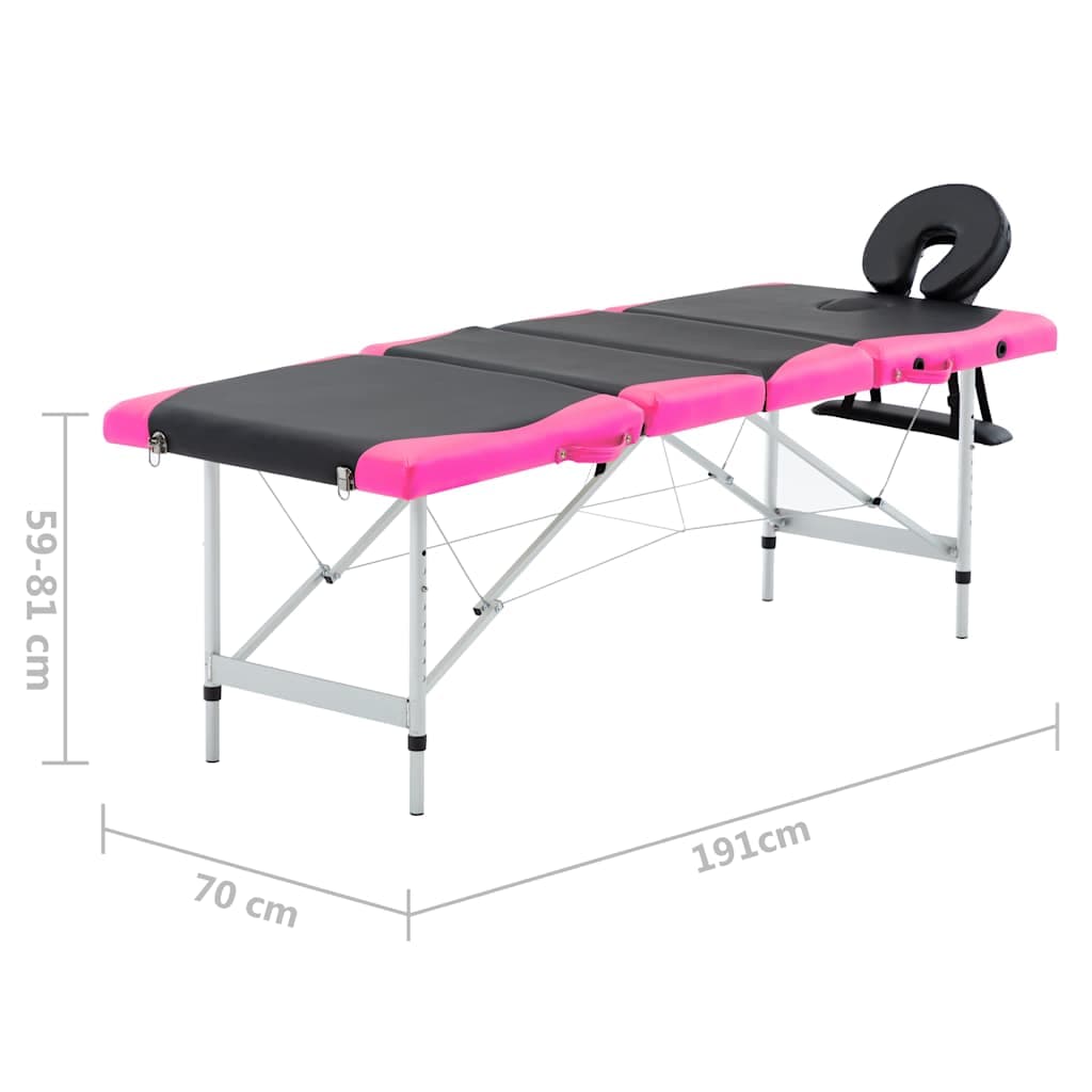 vidaXL Massagetafel inklapbaar 4 zones - foto 11