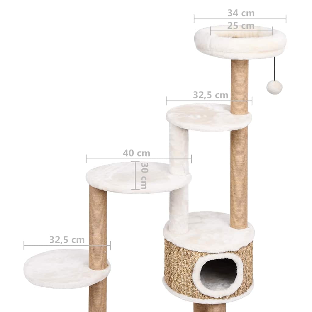 vidaXL Kattenmeubel luxe kussen krabpalen zeegras - foto 9
