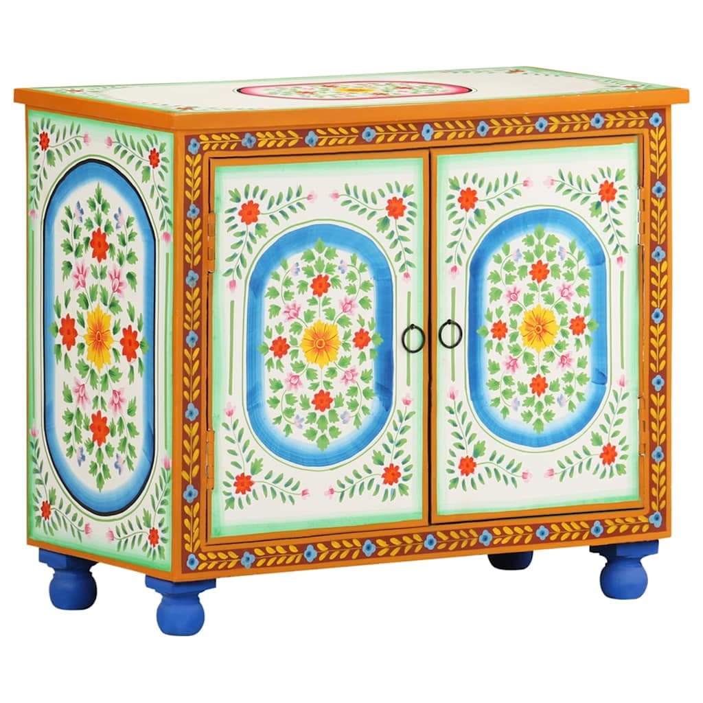 vidaXL Dressoir handgeschilderd massief mangohout - foto 1
