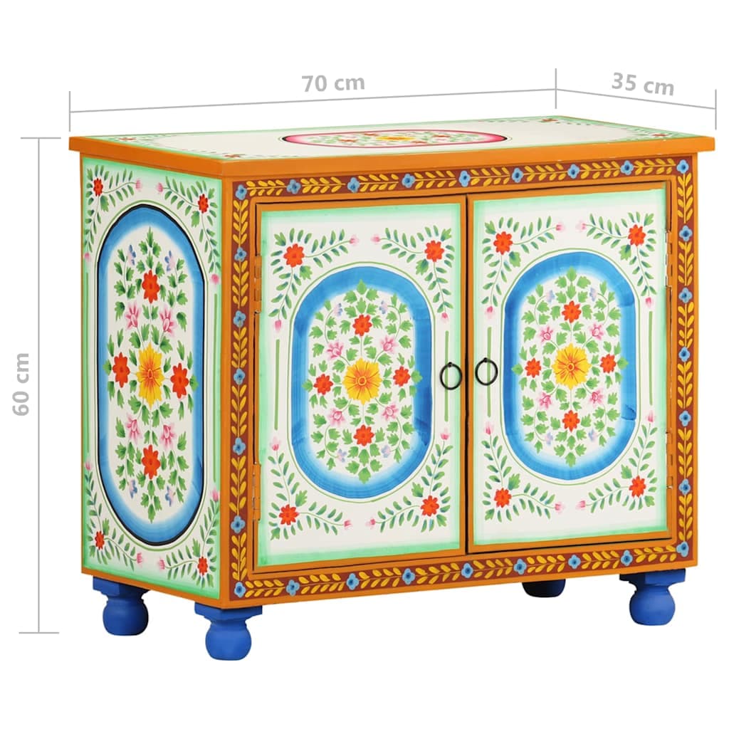 vidaXL Dressoir handgeschilderd massief mangohout - foto 8