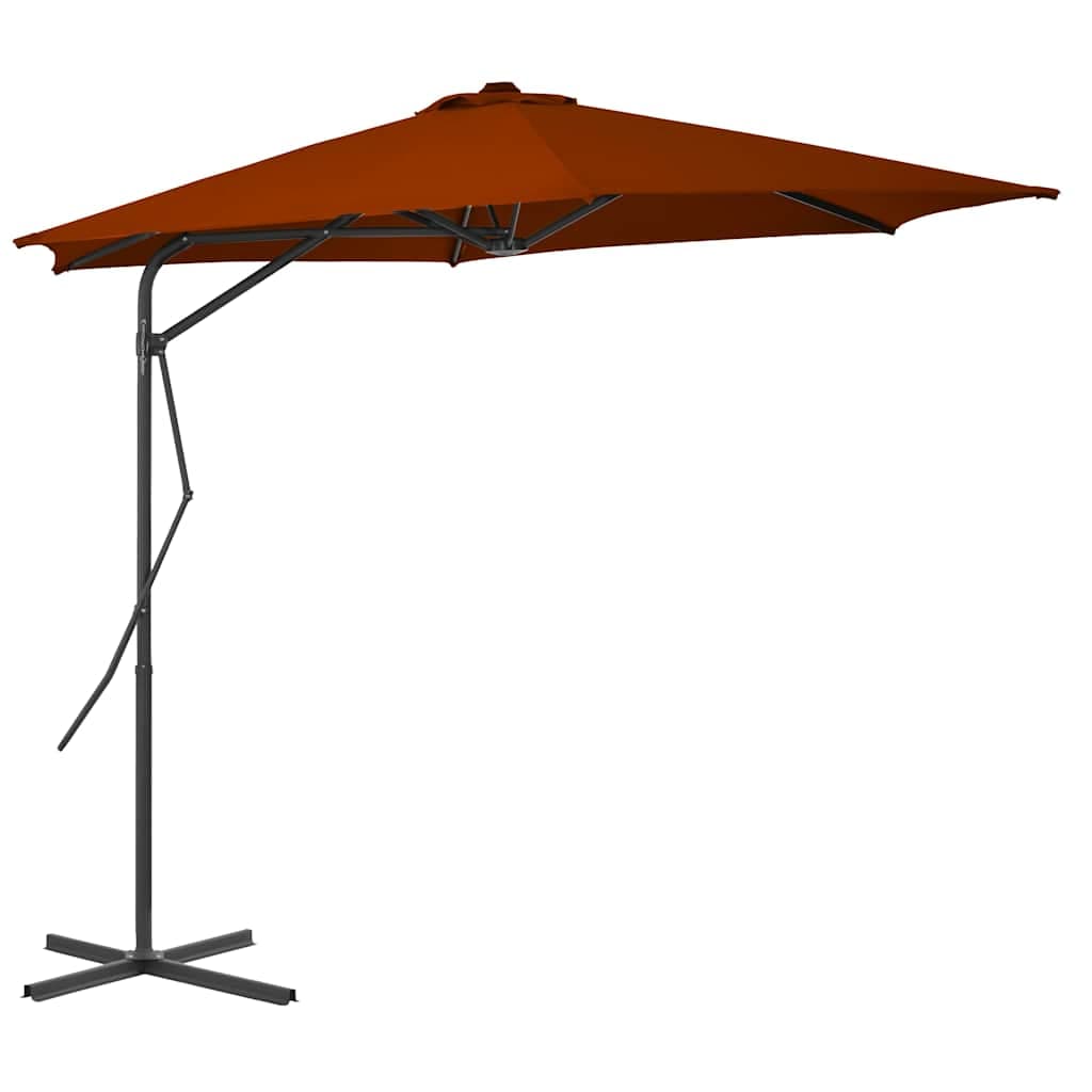 vidaXL Parasol stalen paal terracottakleurig - foto 2