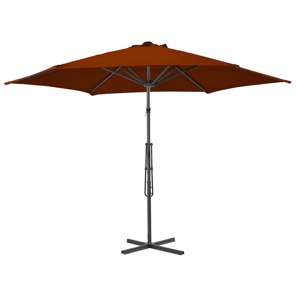 vidaXL Parasol stalen paal terracottakleurig - foto 3