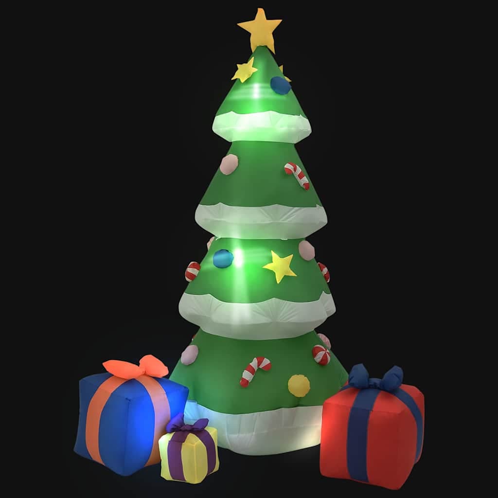vidaXL Kerstdecoratie opblaasbaar kerstboom LED binnen/buiten - foto 3