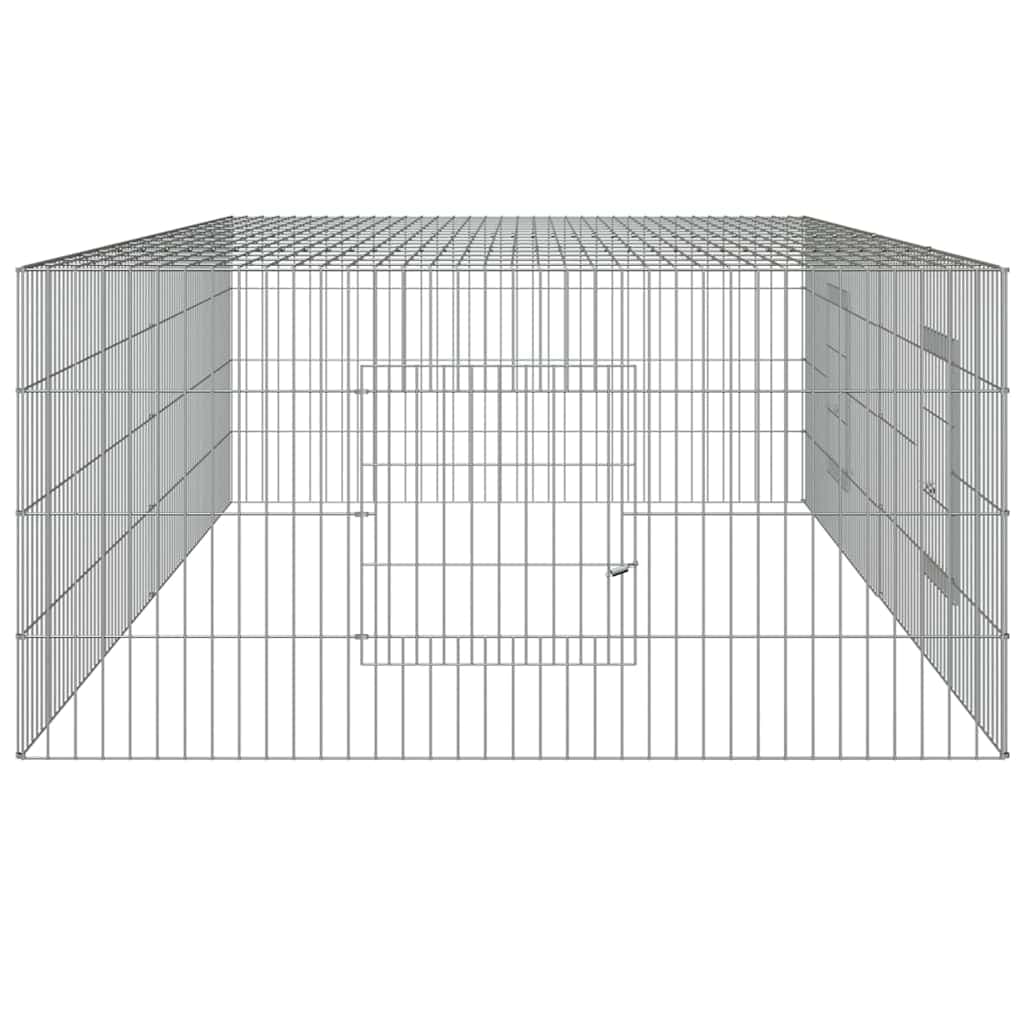 vidaXL Konijnenkooi 2 panelen ijzer - foto 5