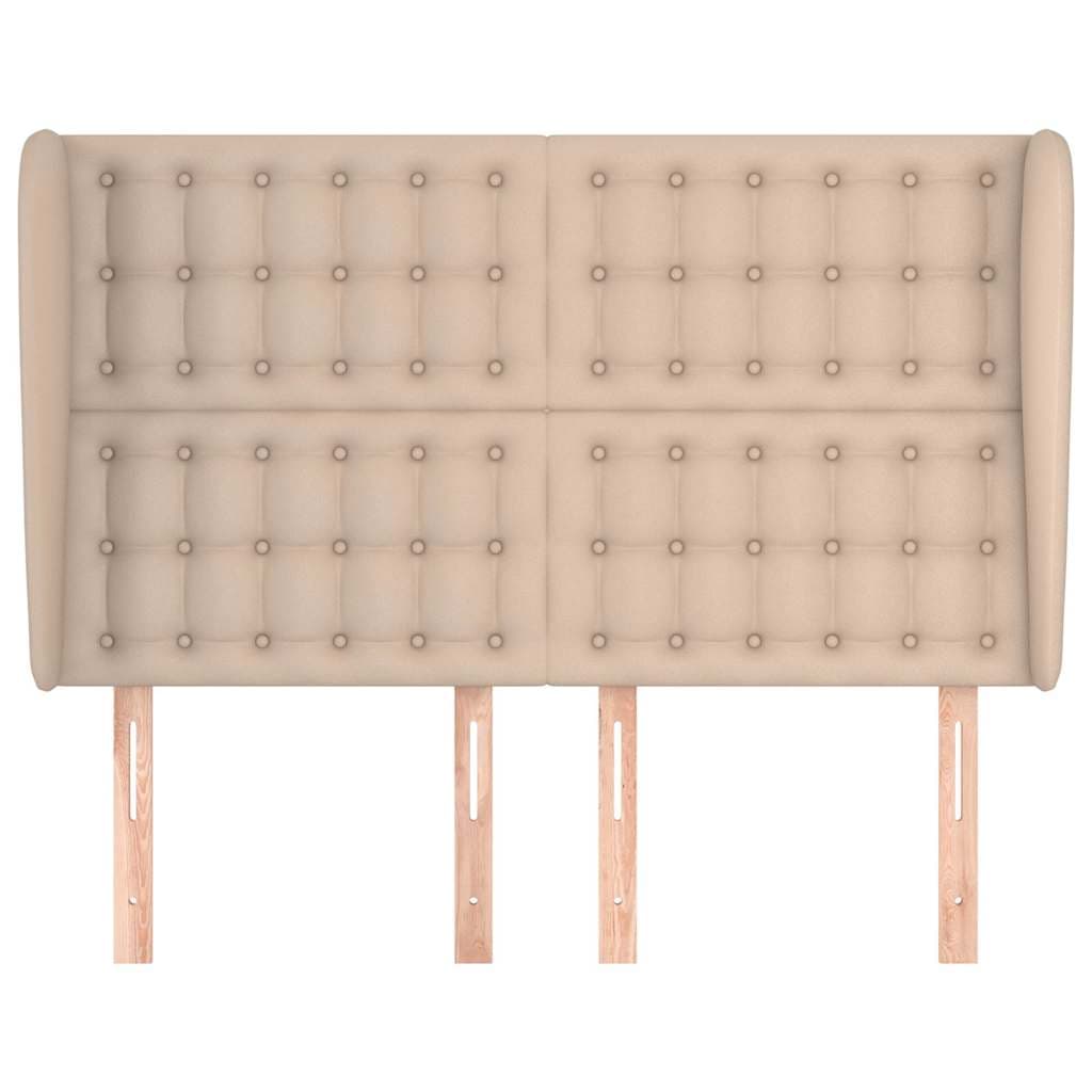vidaXL Hoofdbord randen 147x23x118/ cappuccinokleur - foto 3