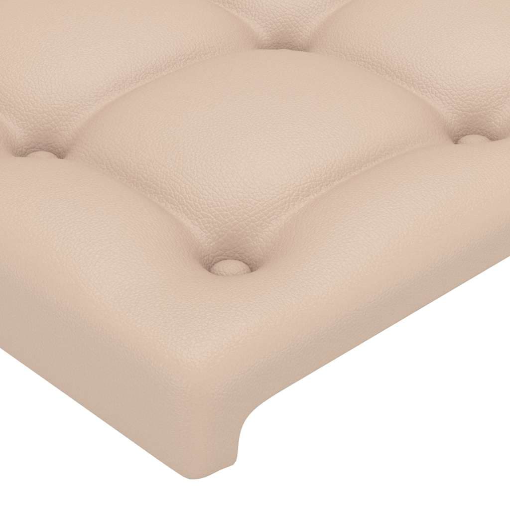 vidaXL Hoofdbord randen 147x23x118/ cappuccinokleur - foto 5