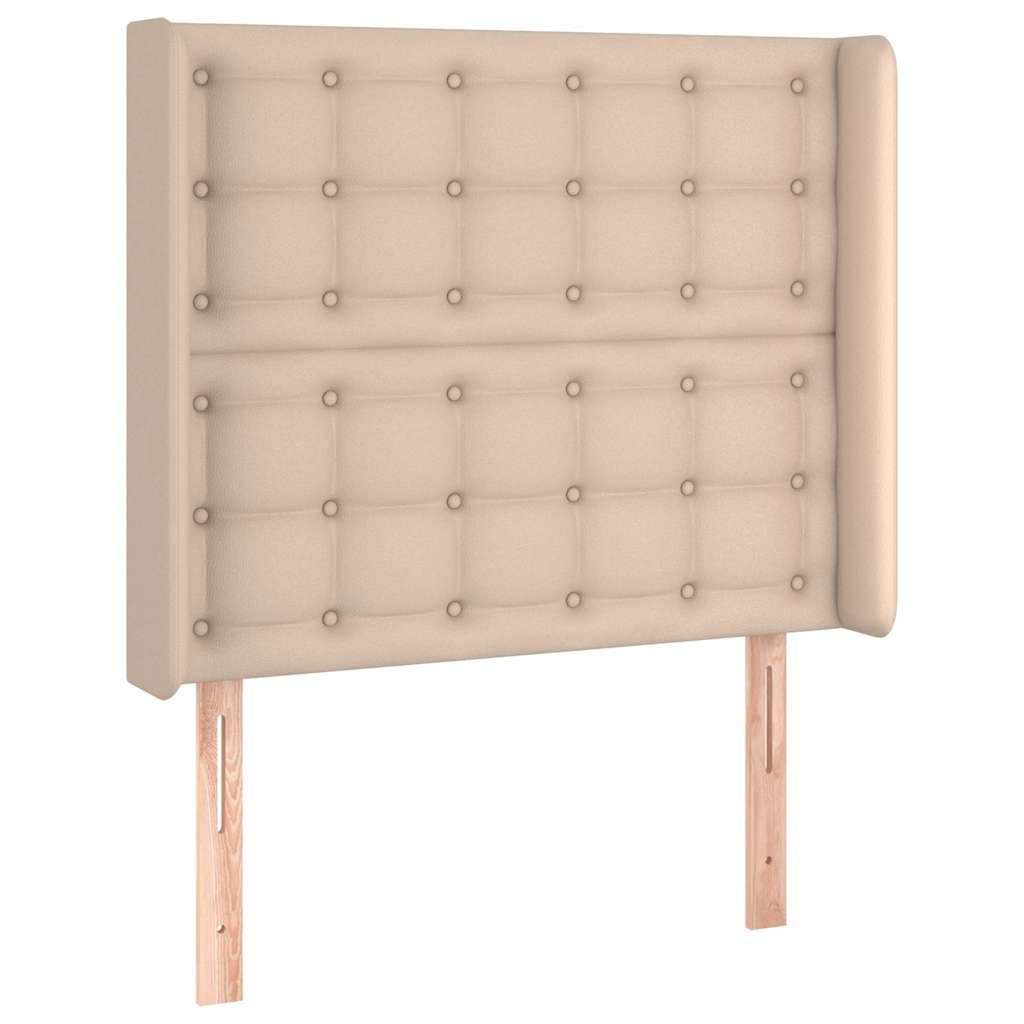 vidaXL Hoofdbord randen 93x16x118/ cappuccinokleur - foto 2