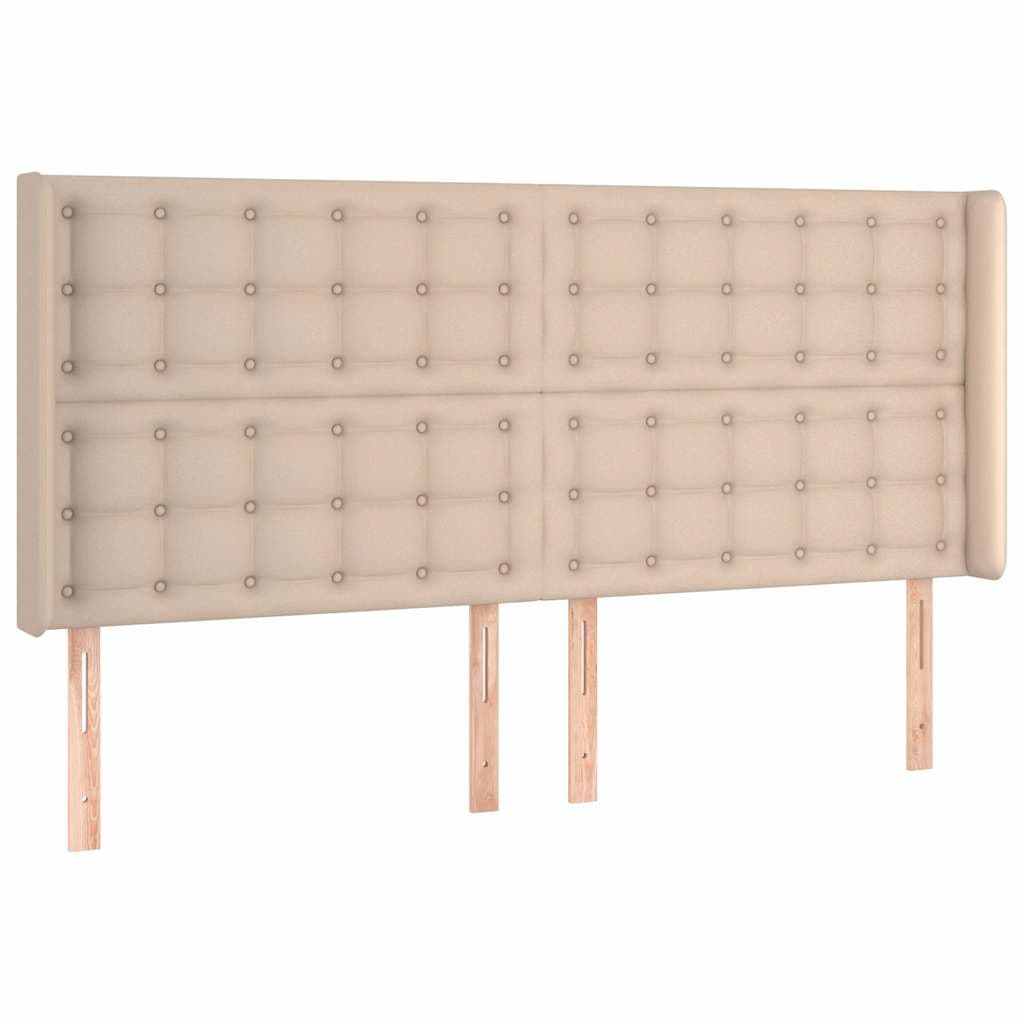 vidaXL Hoofdbord LED 203x16x118/ cappuccinokleurig - foto 3