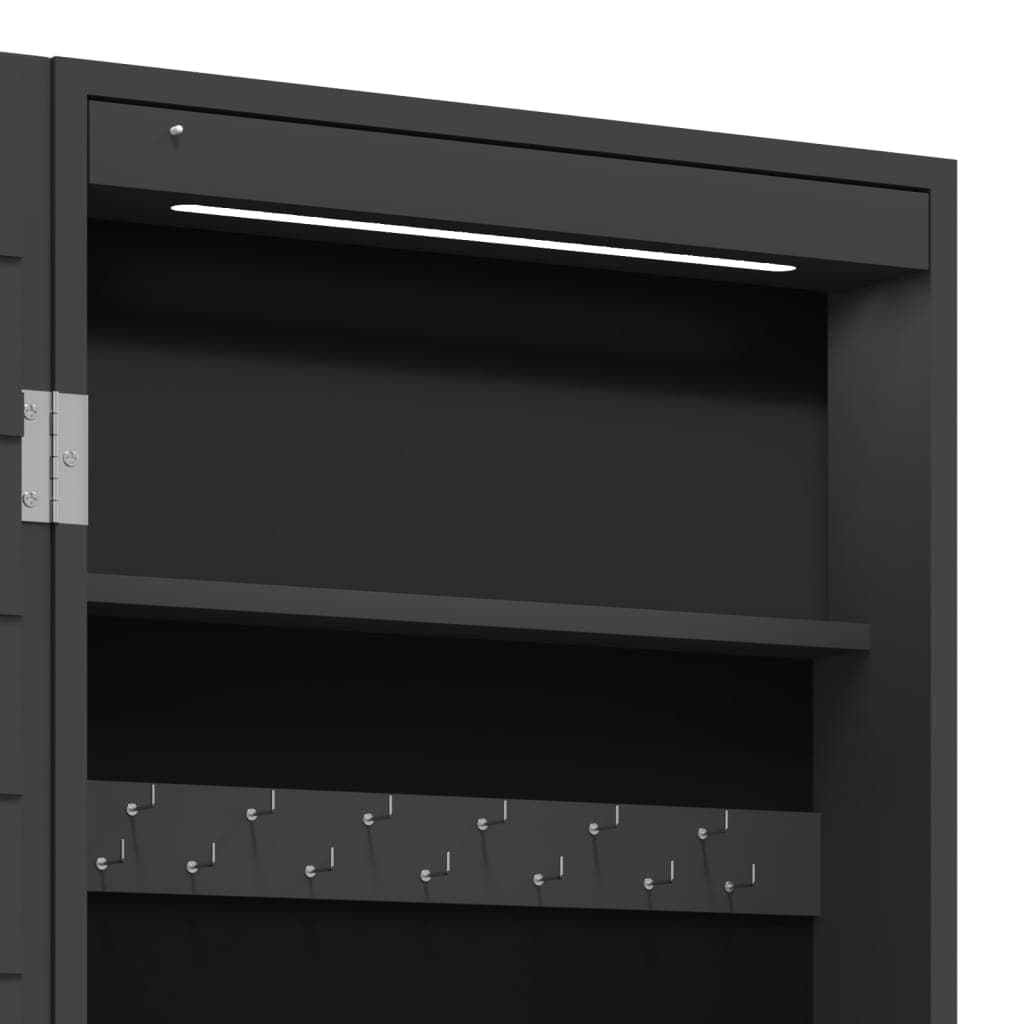 vidaXL Sieradenkast met spiegel en LED wandgemonteerd - foto 11