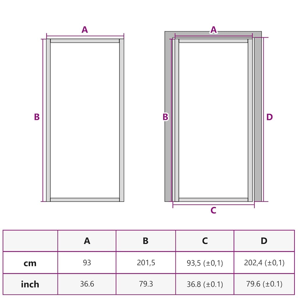 vidaXL Binnendeur smal gehard glas - foto 10