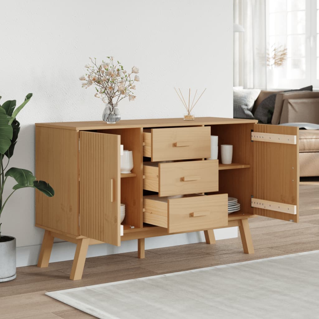 vidaXL Dressoir OLDEN massief grenenhout - foto 4