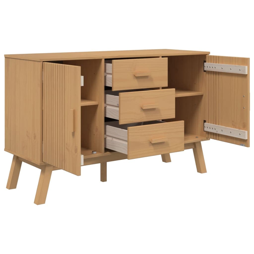vidaXL Dressoir OLDEN massief grenenhout - foto 7