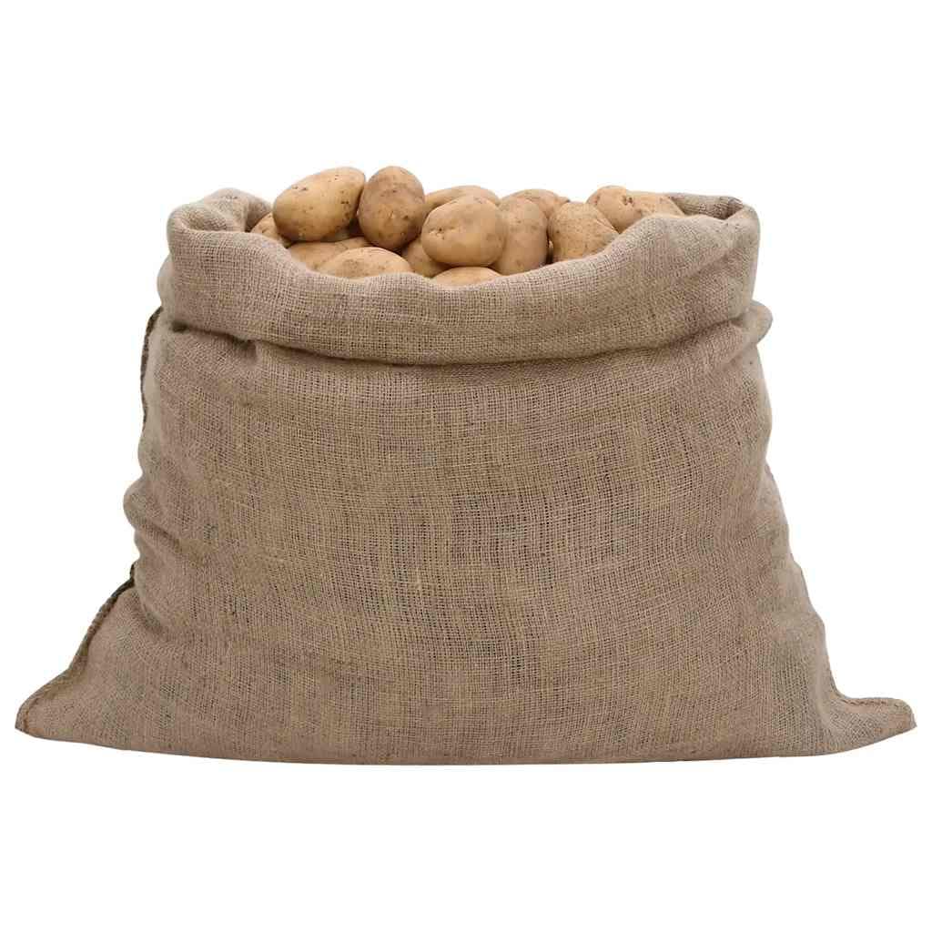 vidaXL Jutezakken 10 stuks 220 g/ ² 100% jute - foto 2