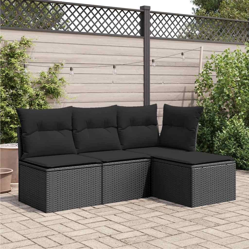 vidaXL Tuinkruk met kussen poly rattan - foto 3