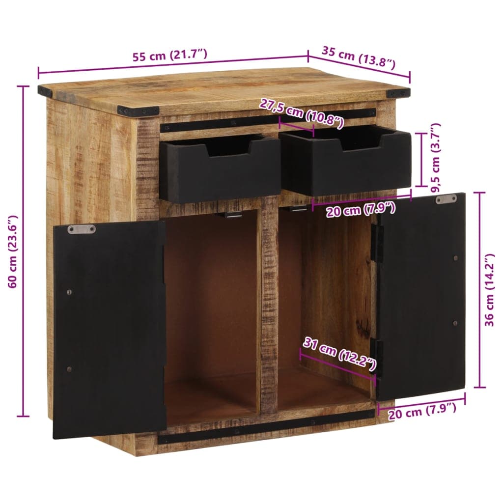 vidaXL Dressoir 2 lades - foto 11