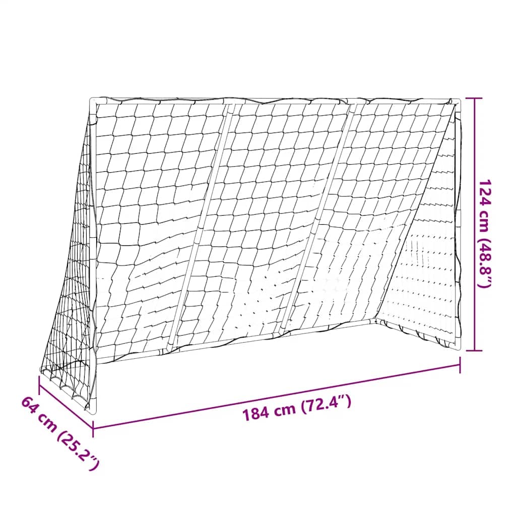 vidaXL Kindervoetbaldoel ballen 2-in-1 - foto 11