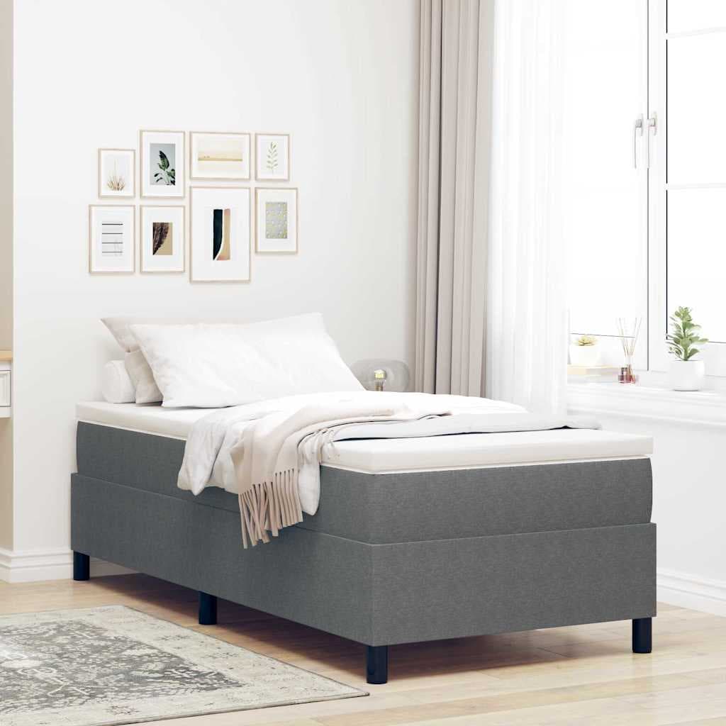 vidaXL Boxspringbed en . Katoen Stof - foto 1