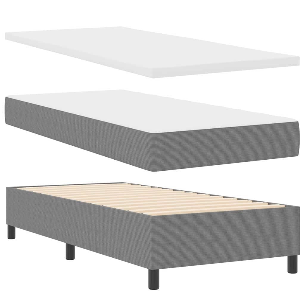 vidaXL Boxspringbed en . Katoen Stof - foto 5