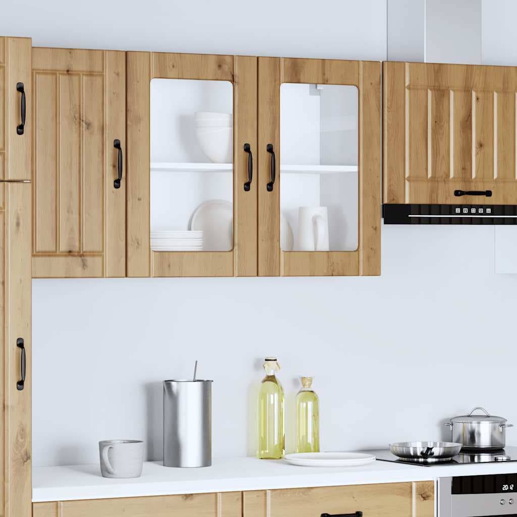 vidaXL Keukenbovenkast glazen deur artisanaal - foto 4