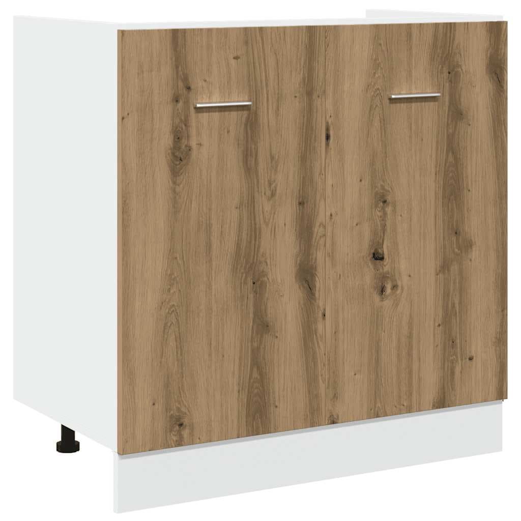 vidaXL 7-delige Keukenkastenset Lyon artisanaal eikenkleurig - foto 7