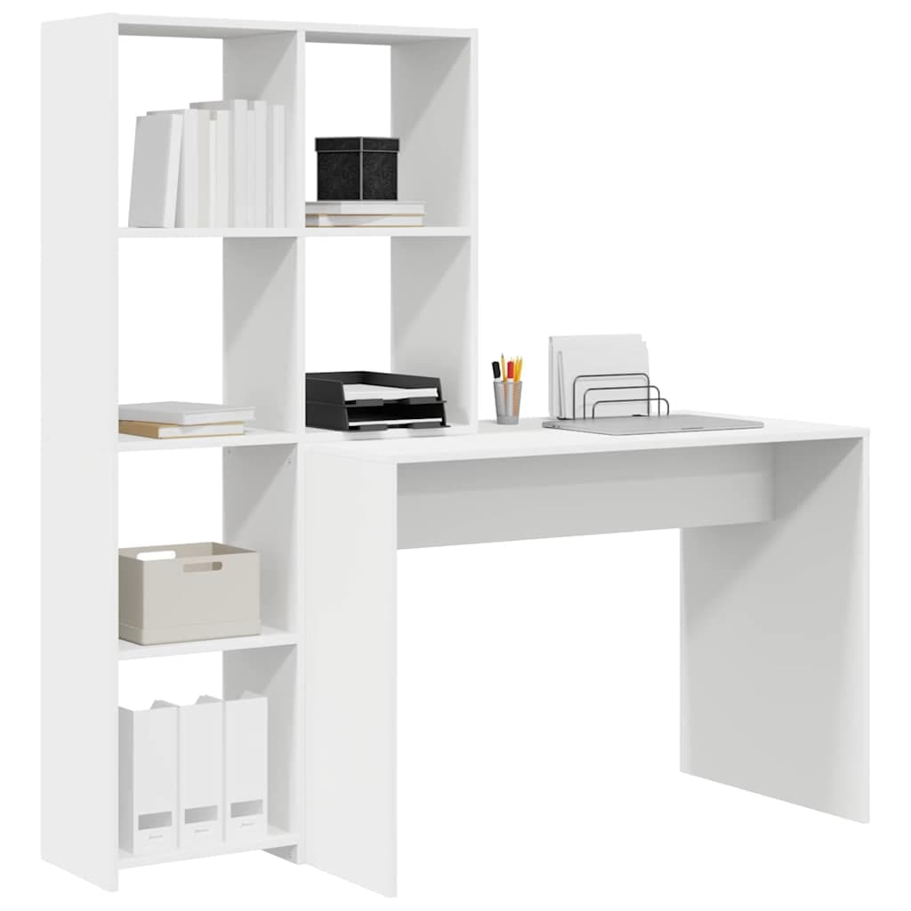 vidaXL Bureau met plank Bewerkt hout - foto 3