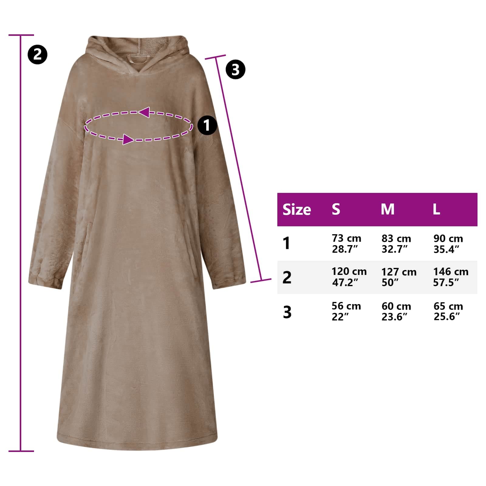 vidaXL Deken hoodie Camel Flanel - foto 8