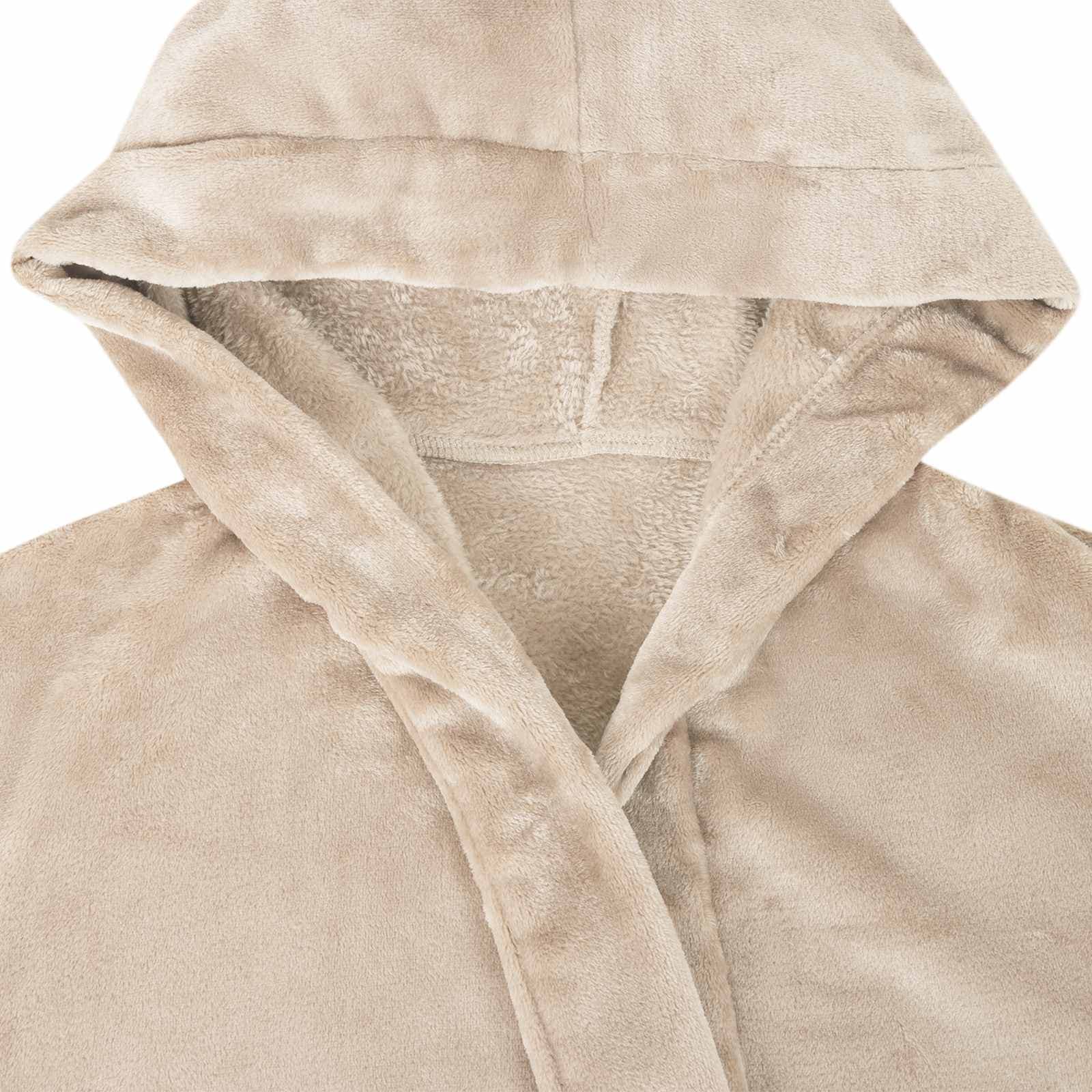 vidaXL Badjas Hoodie Flanel - foto 5