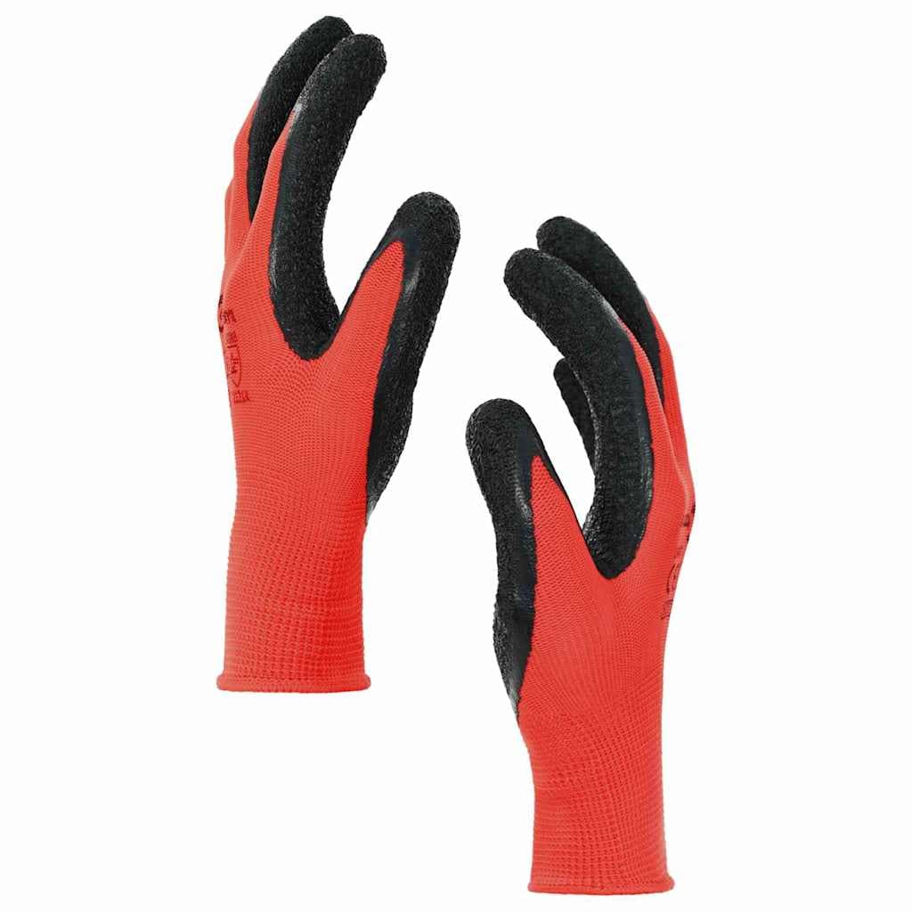 vidaXL Werkhandschoenen en 7 / S Latexcoating - foto 5