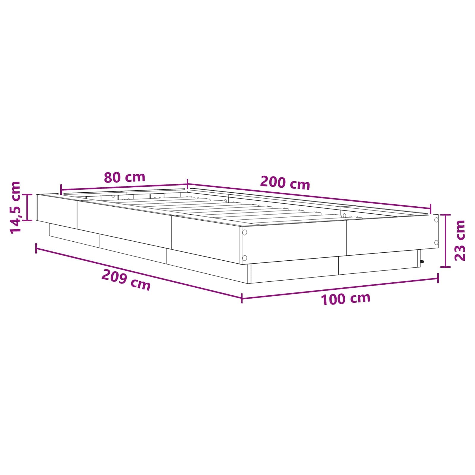 vidaXL Bed Frame LED - foto 11