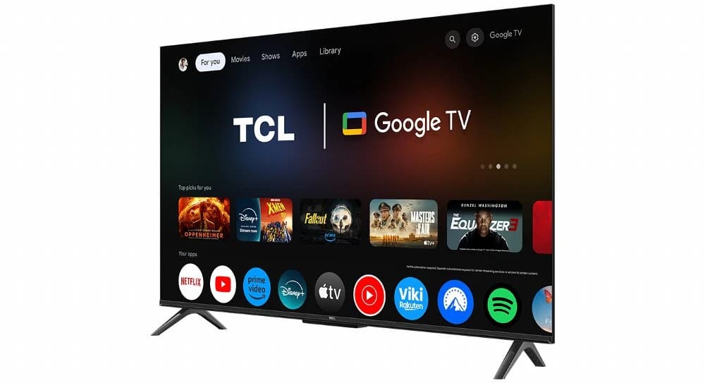 TCL 55P6K 55" | 4K UHD Smart TV | Google TV | HDR10 | Zwart - foto 4