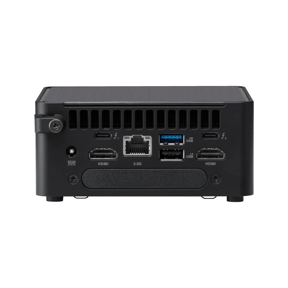 Voor- en zijkant van de ASUS NUC 14 Pro