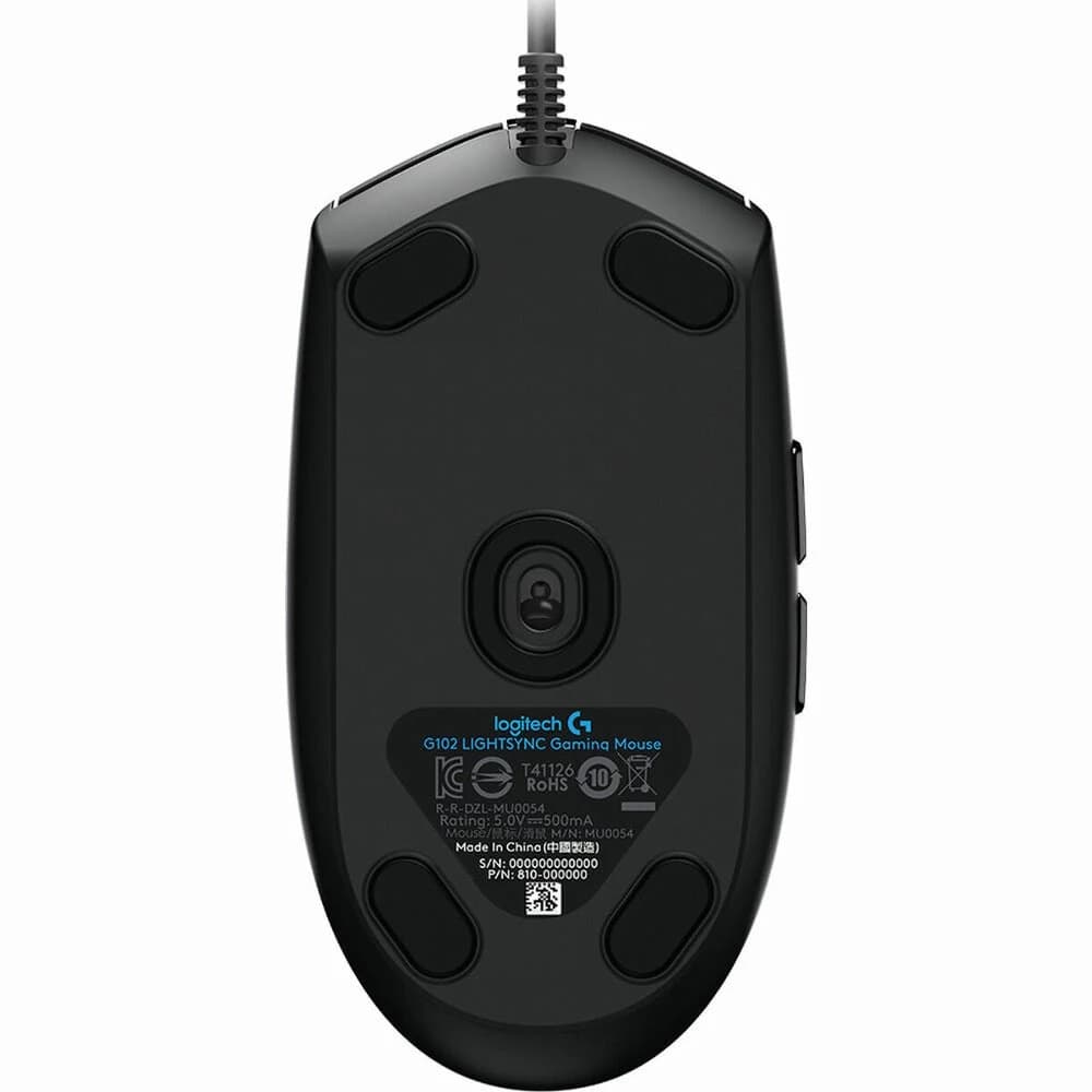 Logitech G102 LIGHTSYNC | 8000 DPI | 6 Knoppen | RGB | Bedrade Gamingmuis | Zwart - foto 3