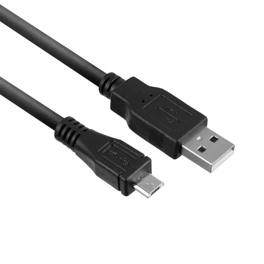 USB-A naar Micro-USB-B kabel zwart